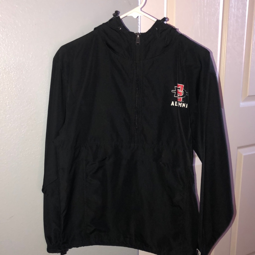 Black SDSU Windbreaker